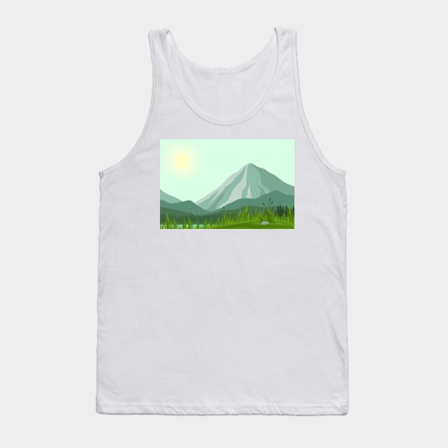 Mountains Nature Tank Top by Polahcrea